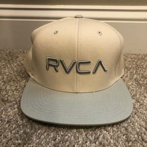 RVCA flat bill snap back hat